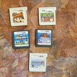 Nintendo DS / 3DS Game Cartridges Lot of 5