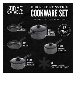 2023 NewThyme & Table Non-Stick Coated High Carbon Stainless Steel