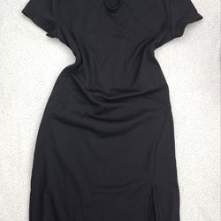 ✅️ Casual Black Dress w/ Side Slit• Size S• Great Condition• $15firm