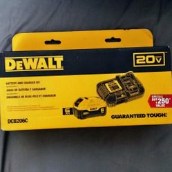 DeWalt 20v 6AH Battery And 6AH Charger 
