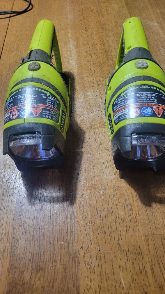 2 Ryobi Flashlights