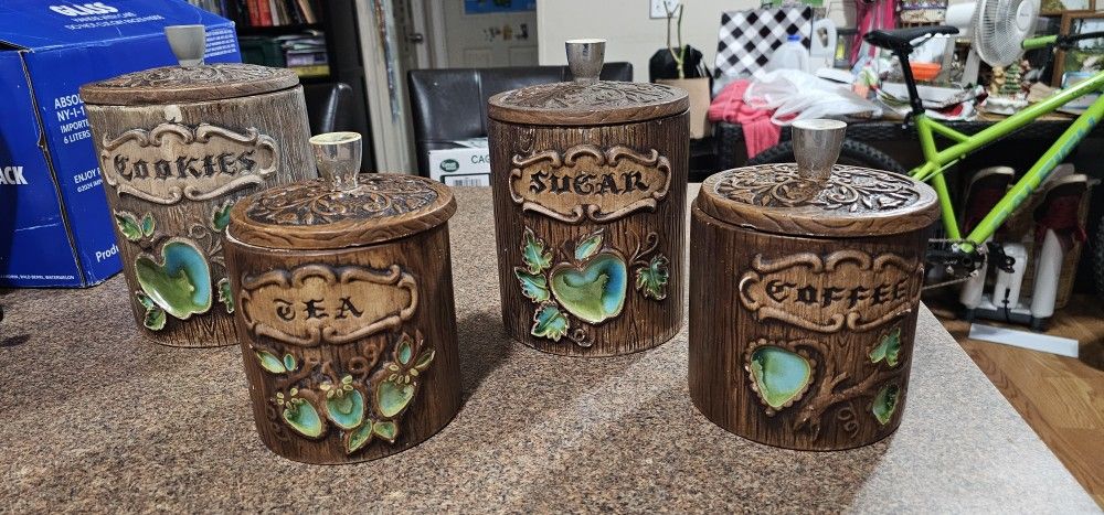 Vintage Treasure Craft Canister Set