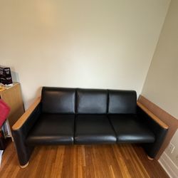 Black couch/ sofa 