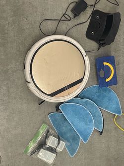 Robotic sweeper and mopper with replacement parts