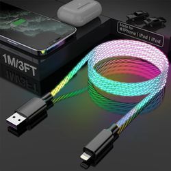 LED Light Up Fast Charging Charger Cable USB Cord For iPhone

