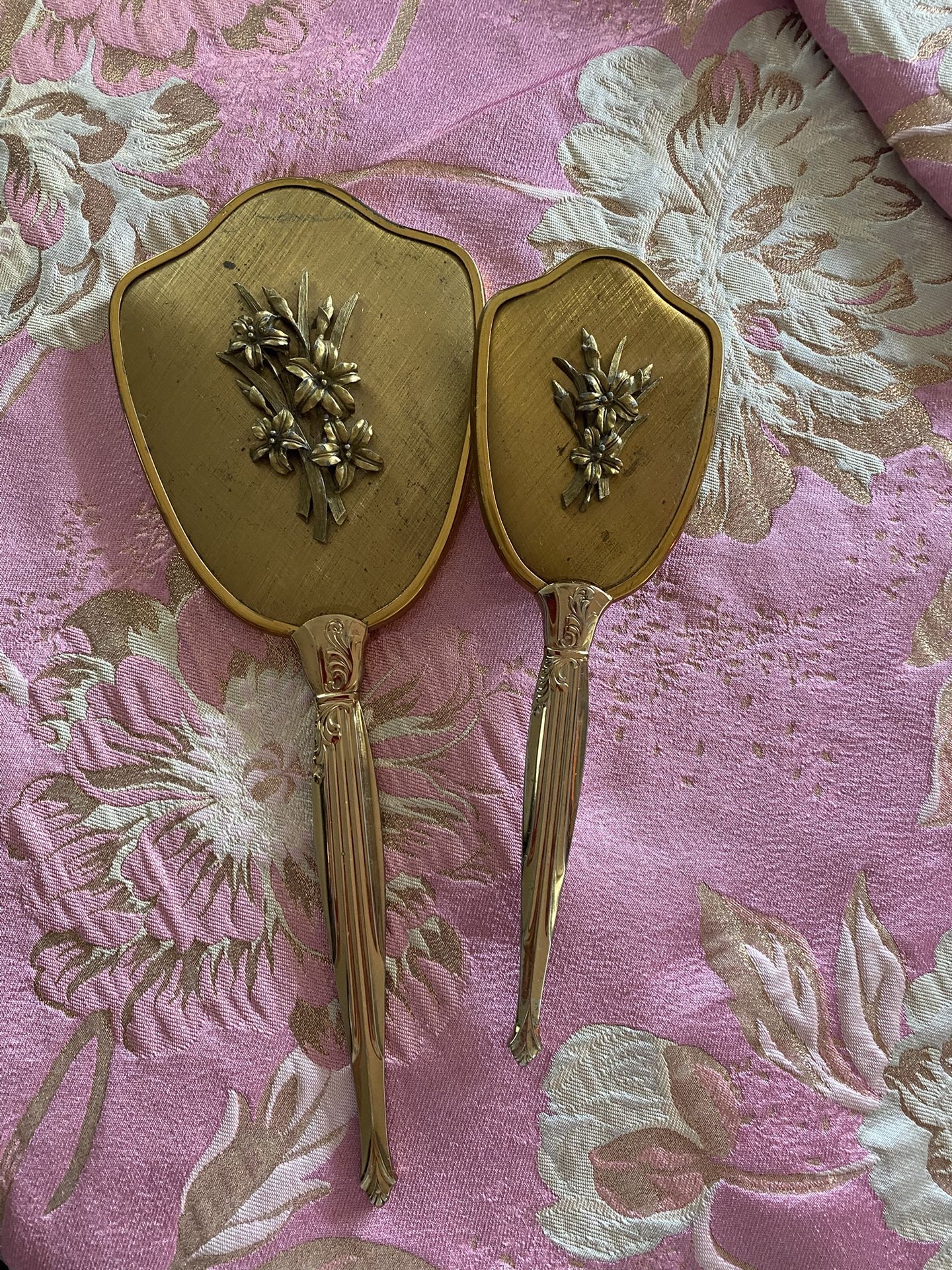Vintage Brush And Mirror Set