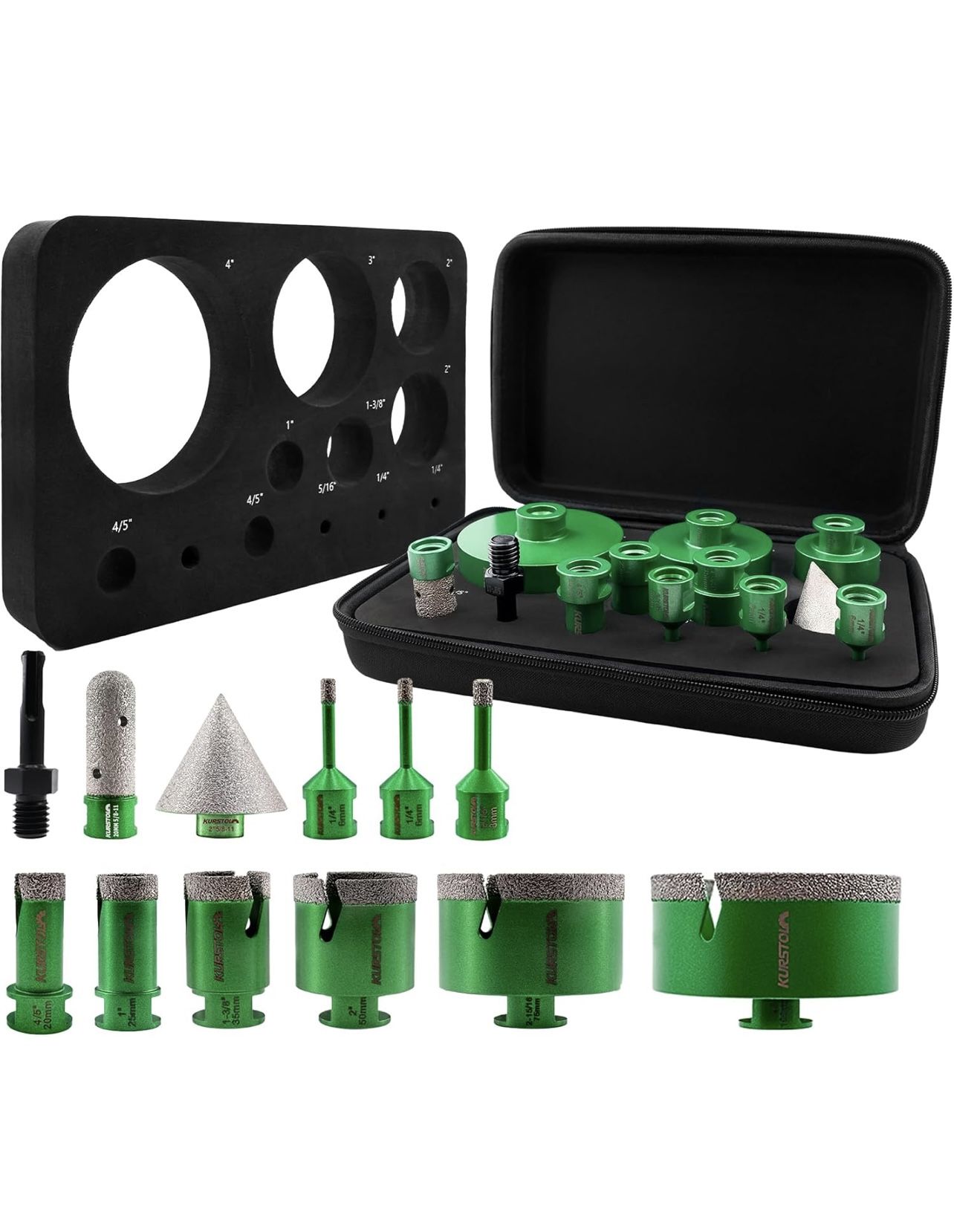 Diamond Tile Hole Saw Kit