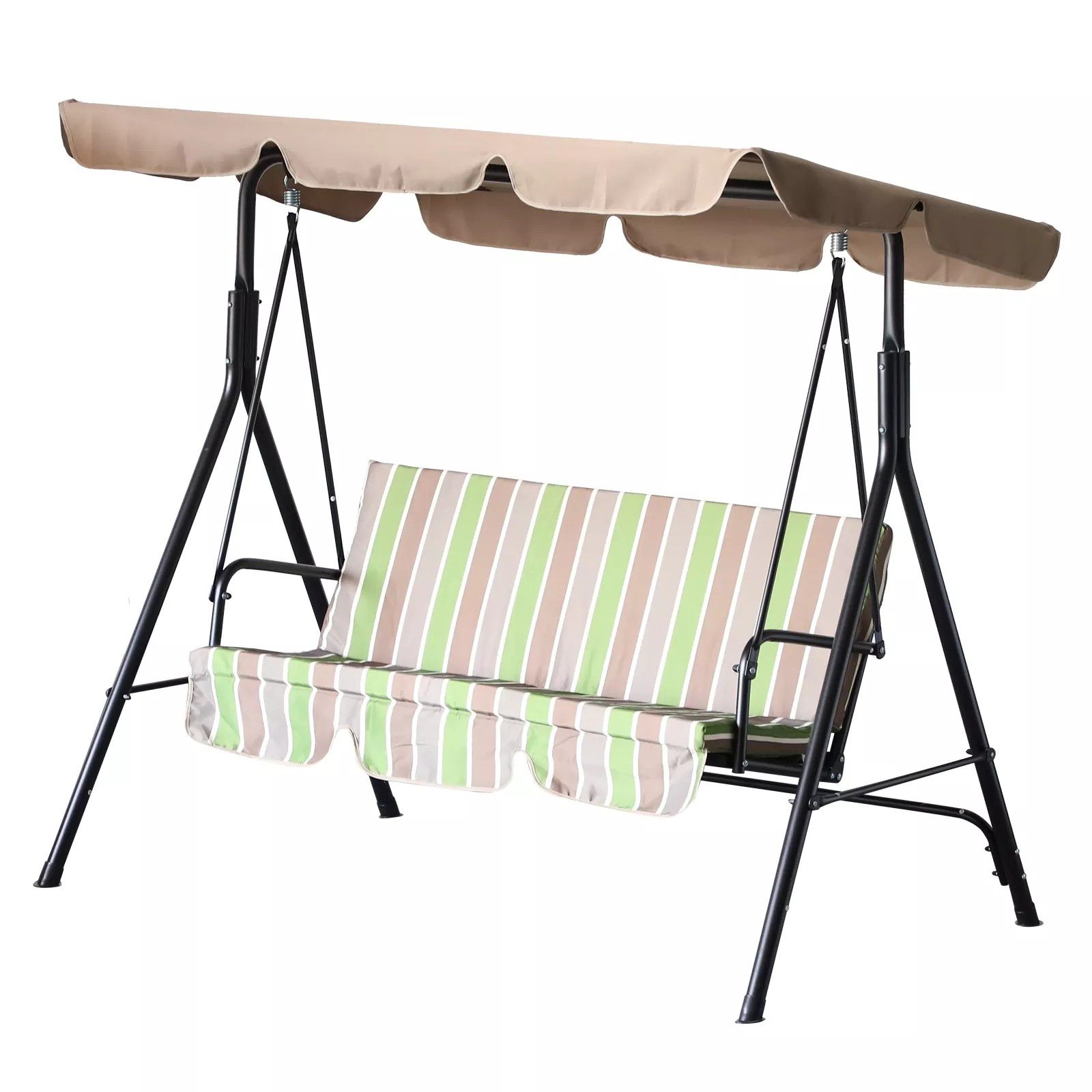 Outdoor Porch Swing Lounge Chair with Top Canopy - Multi-color