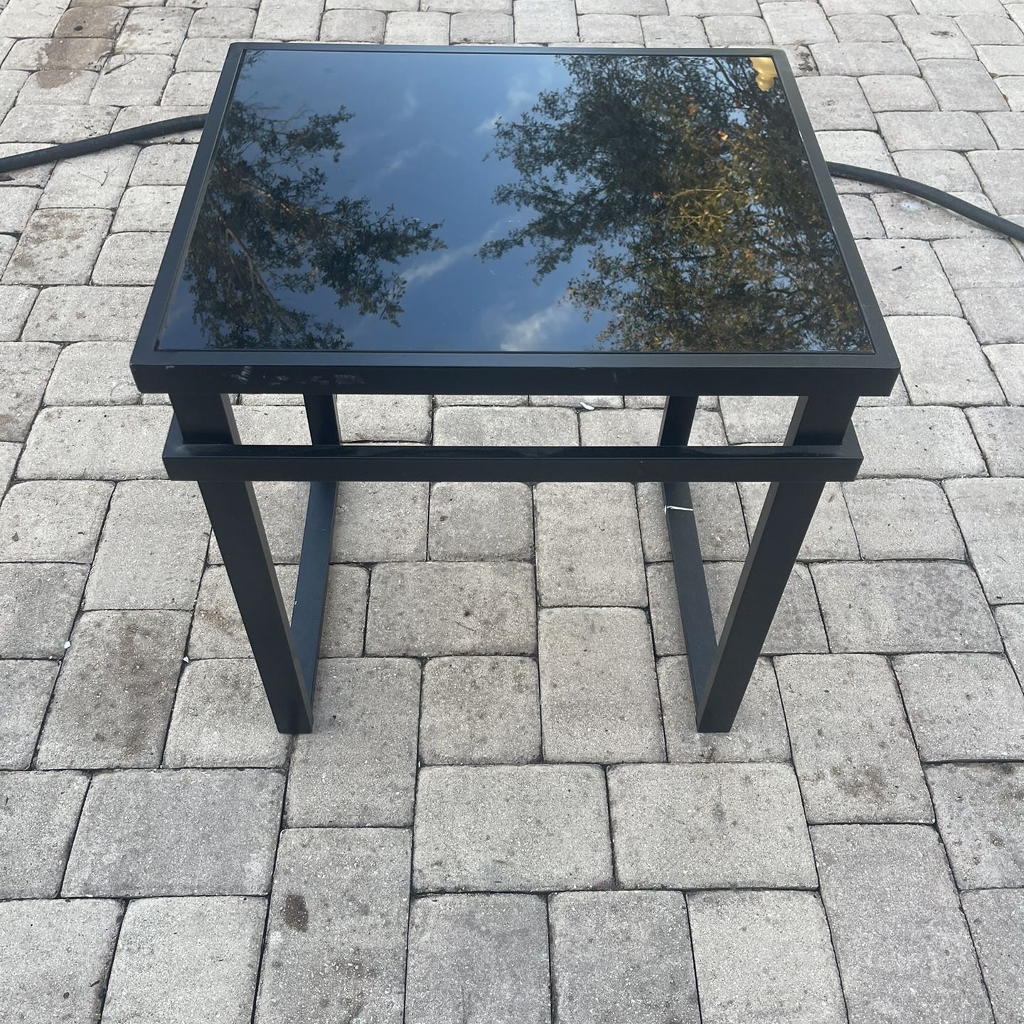 Black Glass Table