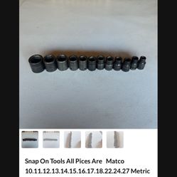 Snap On Tools All Pices Are Matco 