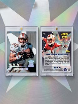 Jerry Rice Topps Stars Football Card #15