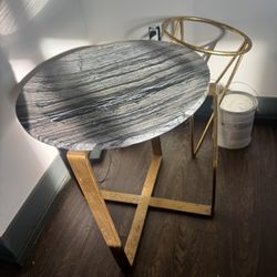 Marble End Accent Table 