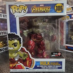 Funko Pop Avengers Infinity War Hulk Busting out of Hulkbuster #306 GameStop
