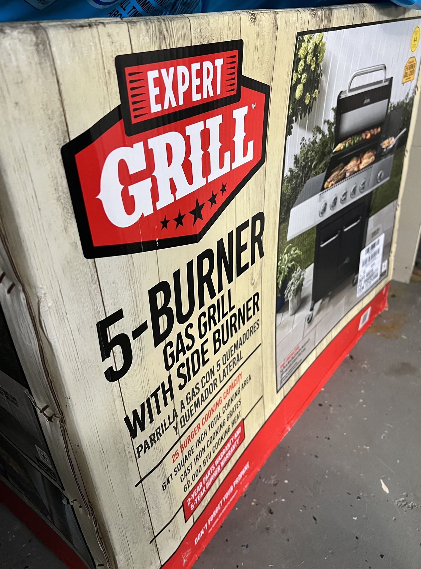 Expert Grill 5 Burner Propane Gas Grill with Side Burner for Sale in