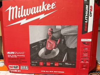 Milwaukee M12 AIRSNAKE Drain Cleaning Air Gun Kit