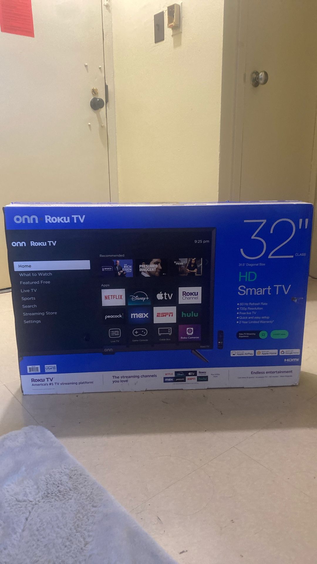 Onn Roku Tv 32 Inch HD 60 Hz Refresh Rate 720p Resolution 