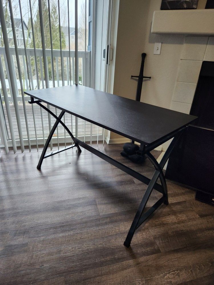 Black Office Desk 48x22in