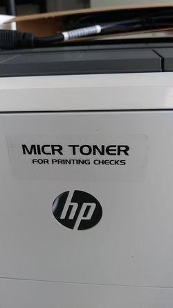 Printer HP check printing printer New with MICR toner New