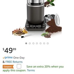Electric Coffe Grinder And Scale With Timer 