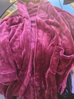 Burgundy Womens Robe