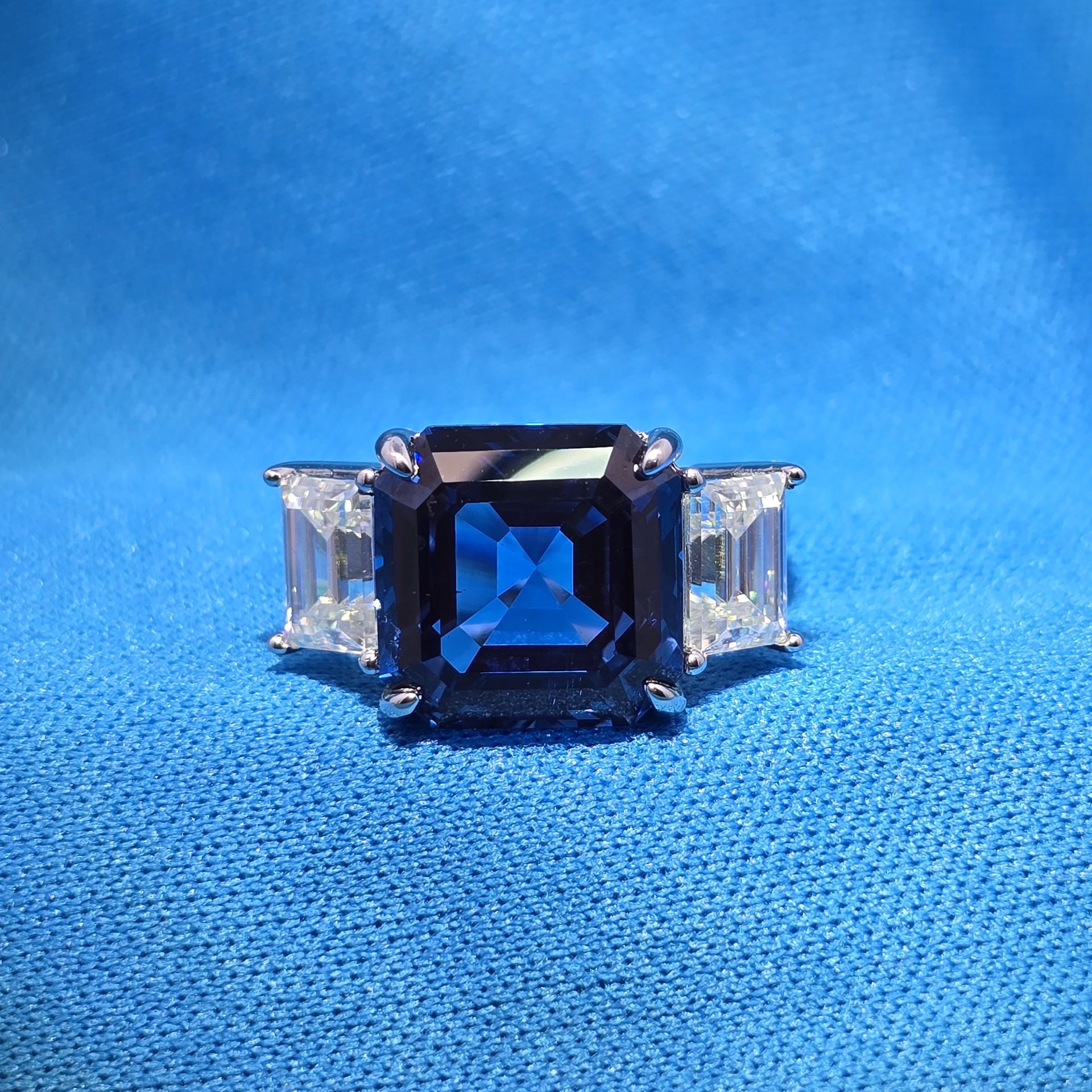 Moissanite 2.24 ctw Square Ring