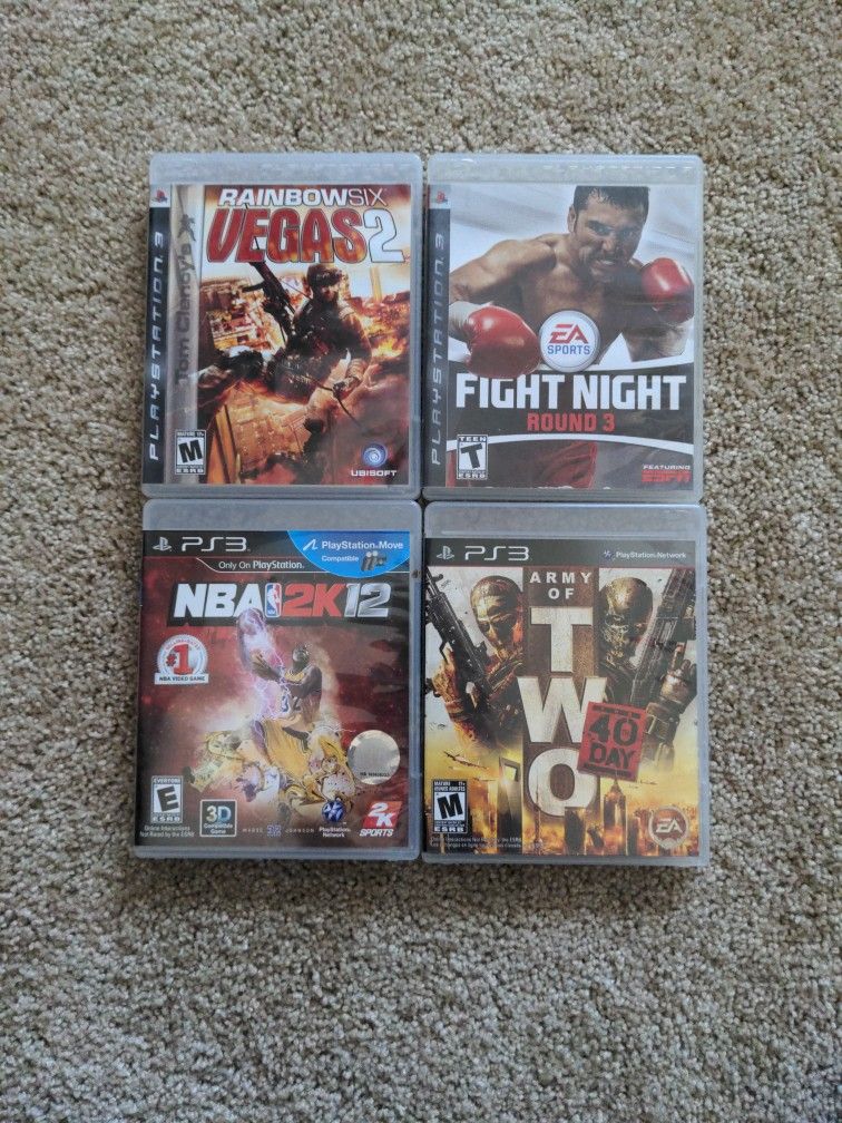 PS3 Game Bundle – 4 Titles (Action & Sports)