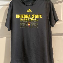 Adidas Arizona State University/ASU Basketball Black Shirt, Size Medium