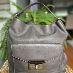 Marc By Marc Jacobs Leather Purse -  Brownish gray