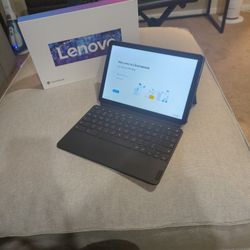 Good Condition! Lenovo IdeaPad Duet Chromebook Wifi ICE BLUE + IRON GREY 128GB