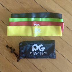 Physix Gear Sport Skin-Friendly Non Latex Resistance Loop Bands Set of 4