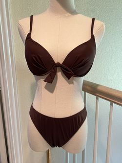 New w/Tags! Carabella Women’s Bikini & Cover Up Size 8 Brown