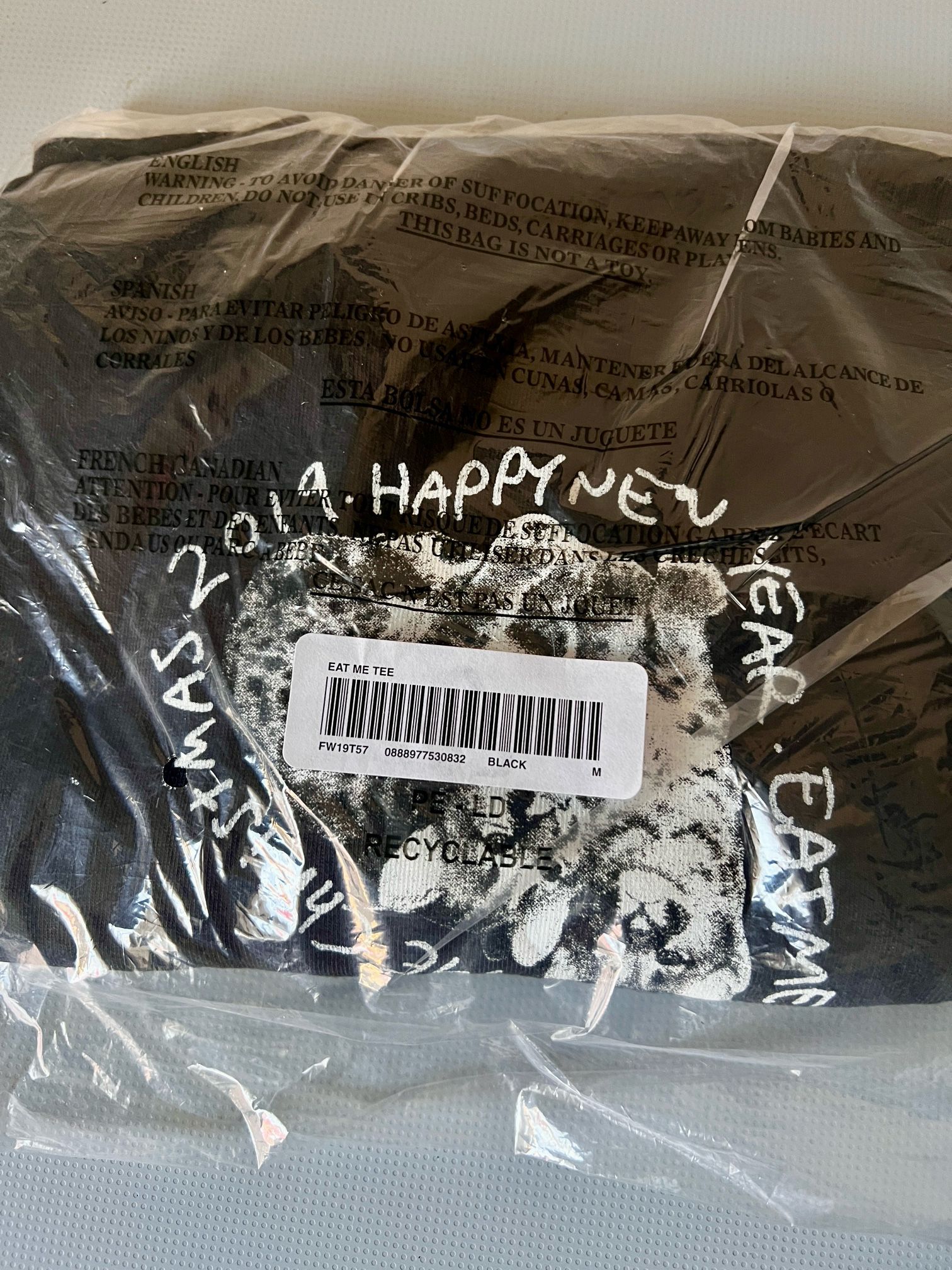 Supreme Eat Me Tee (2019 NY) Black Size M - www.disolcolor.com