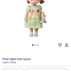 Disney Frozen 2 Animators Collection Anna Doll - Disney store