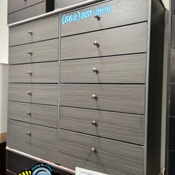 12 Drawer Grey Compressed Dresser New Cajonera 