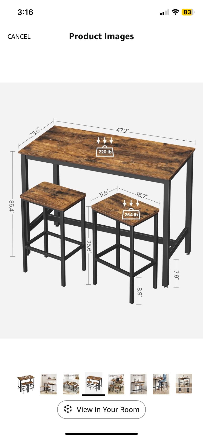 Kitchen Table/ Island Table 