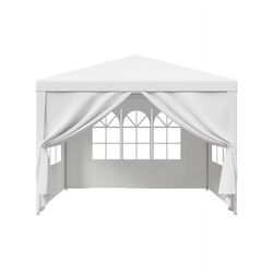 10'x10' Outdoor Canopy Tent Patio Camping Gazebo Storage Shelter Pavilion Cater Party Wedding BBQ Events Tent w/Removable Sidewalls
