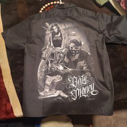 Large Custom Dicki's Short Sleeve Work Shirt 