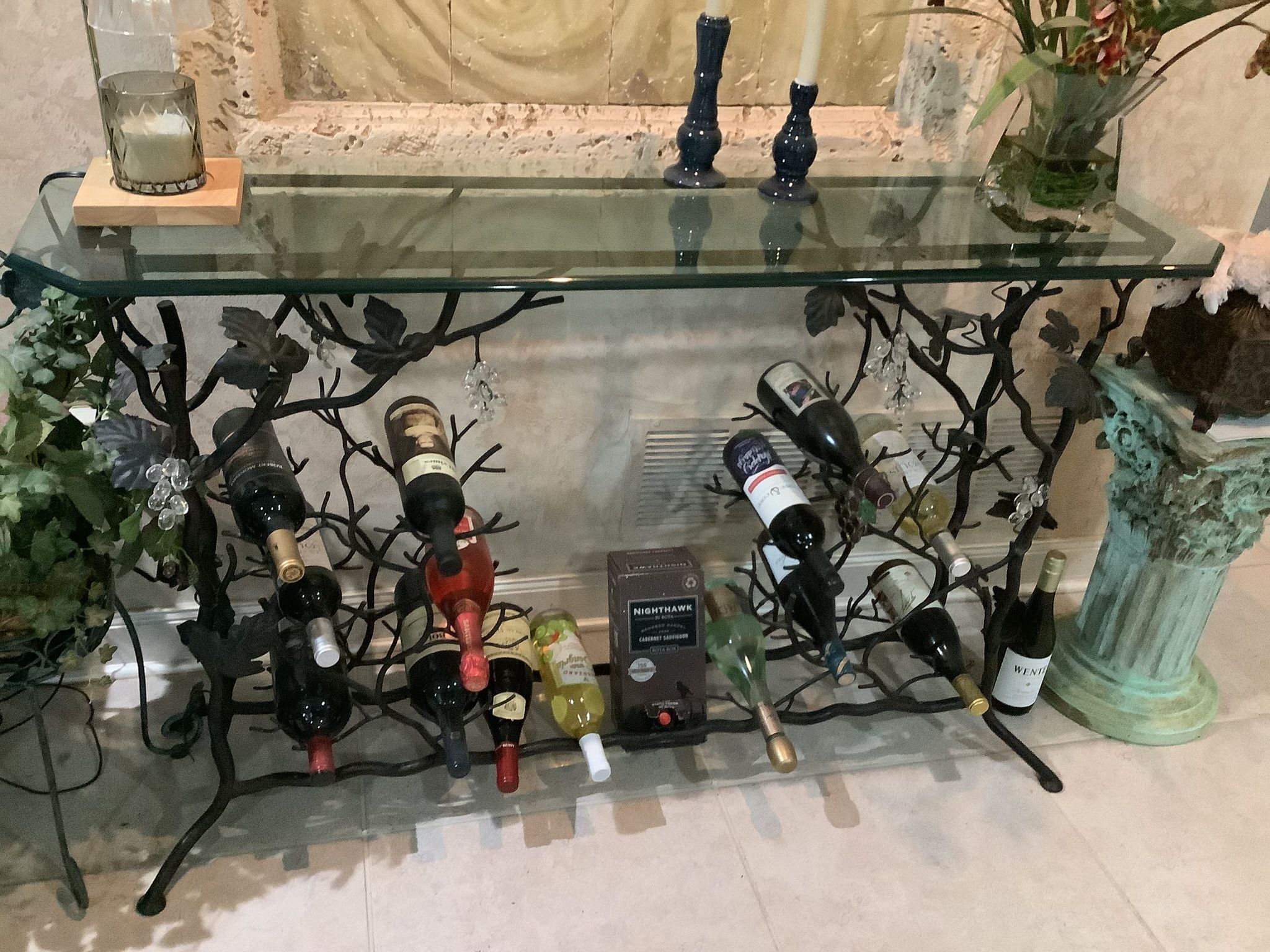 Wrought Iron Wine Table