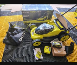 Ryobi 40V HP Brushless 20 in. Lawn Mower with 6.0 Ah Battery and Charger