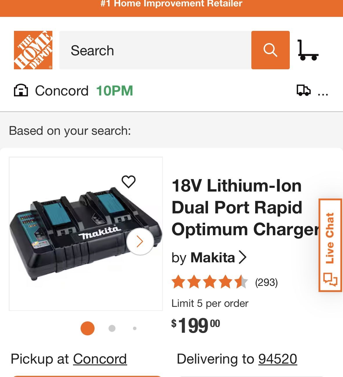 Makita Charger With In Battery 