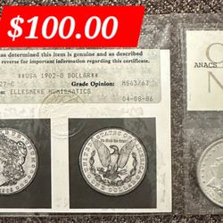 One Dollar 1902 $100.00 Firm On Price 