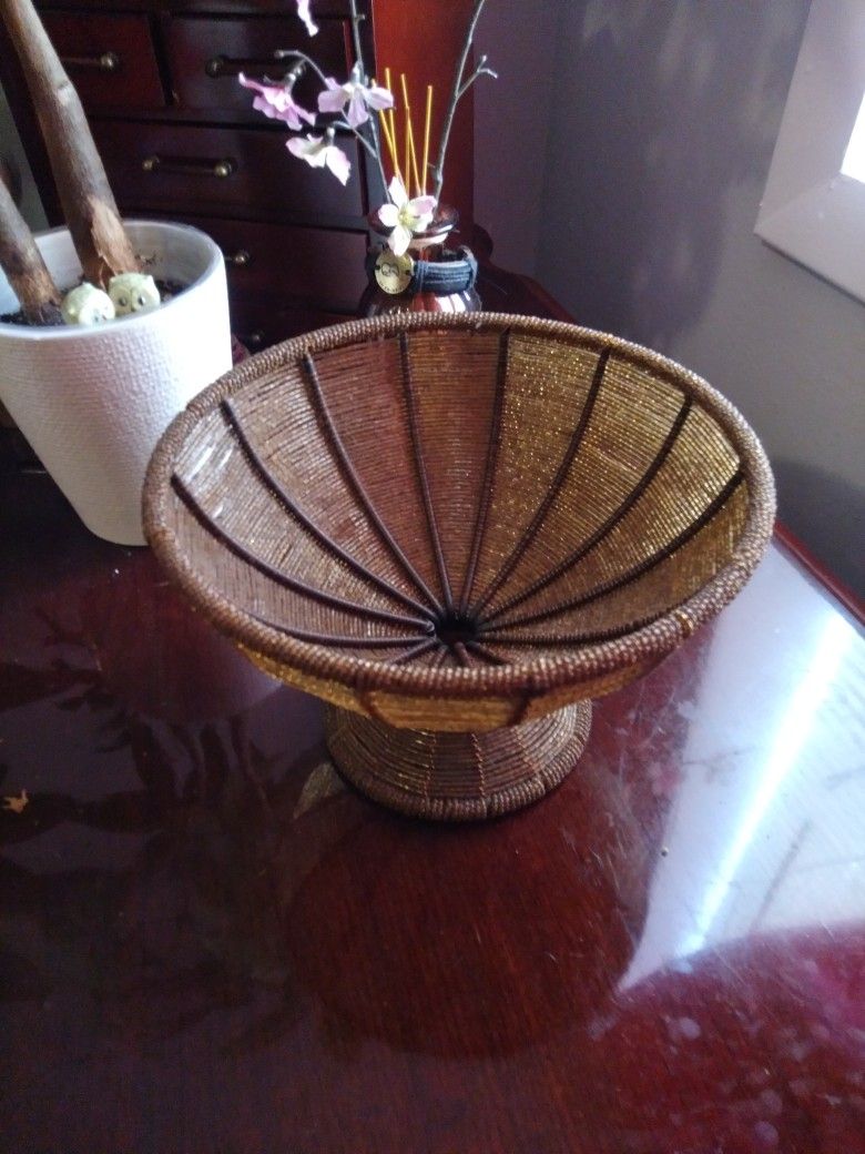 Handmade Beaded Bowl