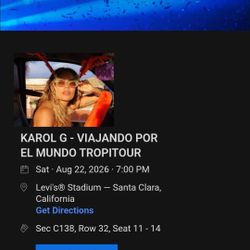 Karol G Tropitour 8/22
