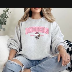 Los Angeles Dodgers Hello Kitty Crewneck