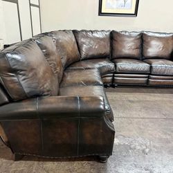 100% Leather Sectionals Available TODAY!!!
