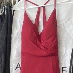 Azazie Burgundy Dress Size A4