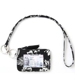 WONDERFUL FLOWER Card Holder, RFID Blocking, ID Holder with Lanyard for Women