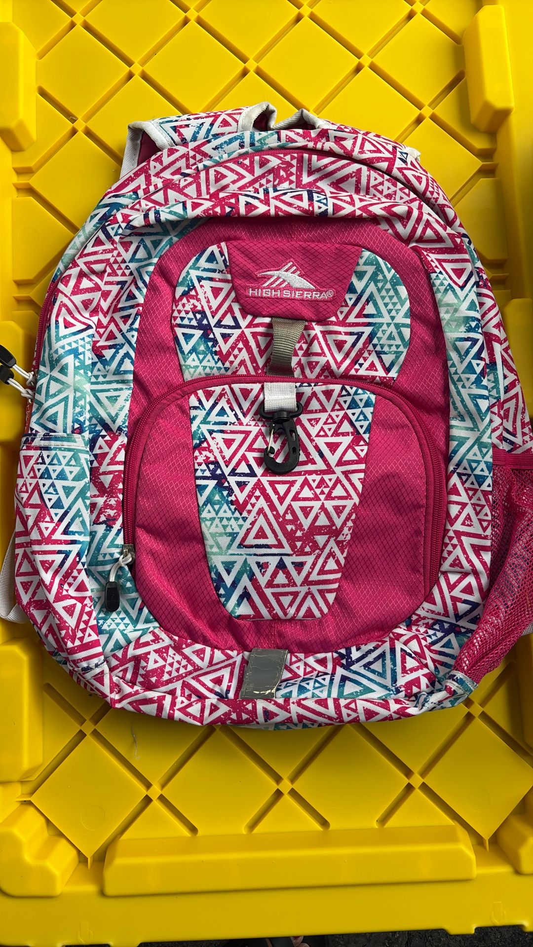 Pink/White Sierra Backpack