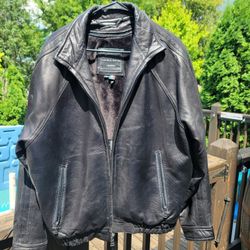 Vintage Knoles And CARTER Mens Leather Jacket Xl