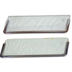 Vintage '56 '57 Ford Thunderbird Vent Window Set OEM Parts FoMoCo Safety Glass